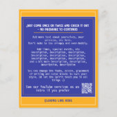 Kerk uitnodigen Aanbidding Service uitnodiging Bri Flyer (Achterkant)