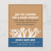 Kerk uitnodigen Aanbidding Service uitnodiging Mod Flyer (Voorkant)