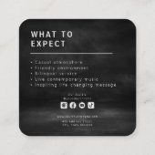 Kerk Uitnodiging Kaart Template (Achterkant)