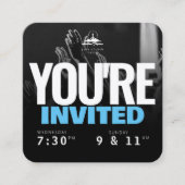 Kerk Uitnodiging Kaart Template (Voorkant)