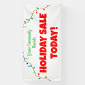 Kerk vakantie verkoop! Gepersonaliseerde Kerstmisb Spandoek (Verticaal)