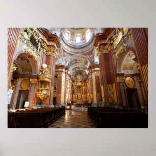 Kerk van Abbey Melk, Neder-Oostenrijk Poster