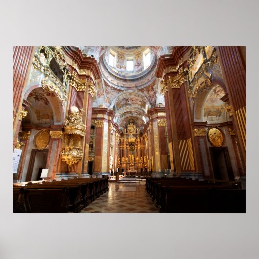 Kerk van Abbey Melk, Neder-Oostenrijk Poster (Voorkant)