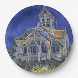 Kerk van Auvers-sur-Oise door Vincent Van Gogh Papieren Bordje