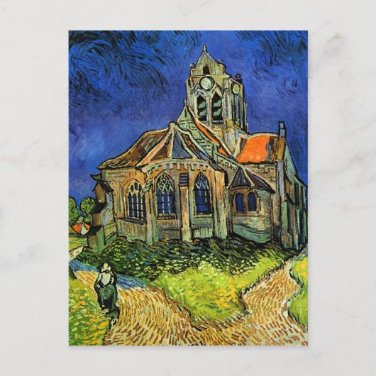 Kerk van Auvers Van Gogh Fine Art Briefkaart (Voorkant)