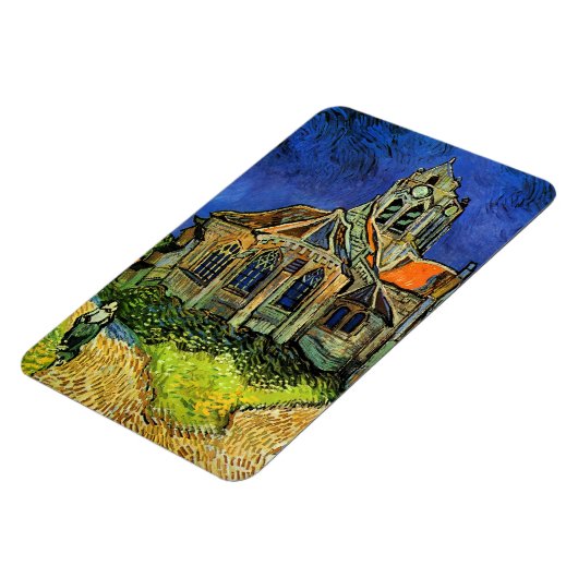 Kerk van Auvers Van Gogh Fine Art Magneet (Linkerzijde)