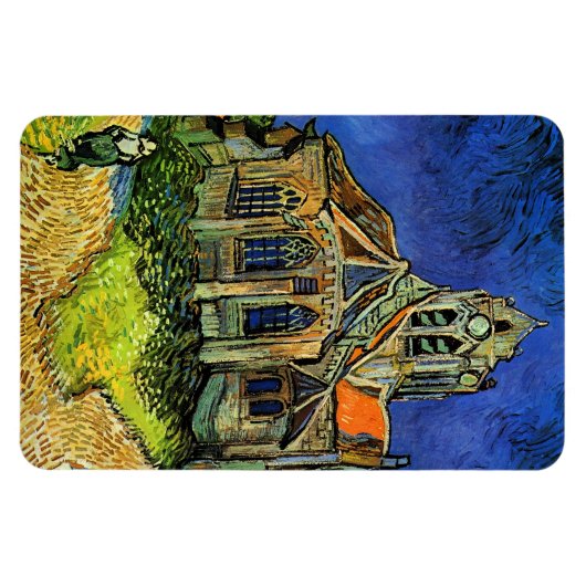 Kerk van Auvers Van Gogh Fine Art Magneet (Horizontaal)