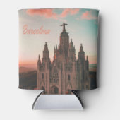 Kerk van Barcelona Spanje Blikjeskoeler (Voorkant)