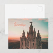 Kerk van Barcelona Spanje Briefkaart (Voorkant / Achterkant)