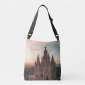 Kerk van Barcelona Spanje Crossbody Tas (Voorkant)