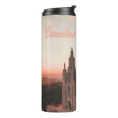 Kerk van Barcelona Spanje Thermosbeker (Gedraaid links)