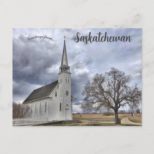 Kerk van Batoche in Batoche Saskatchewan Canada Briefkaart (Voorkant)