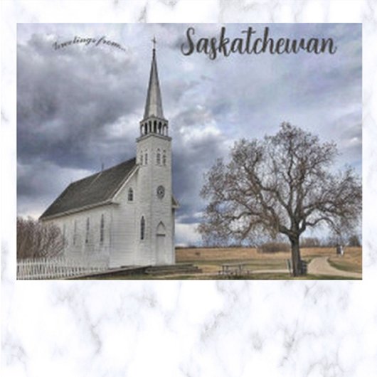 Kerk van Batoche in Batoche Saskatchewan Canada Briefkaart