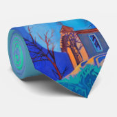 Kerk van Beethoven - met Green by Art West Stropdas (Opgerold)