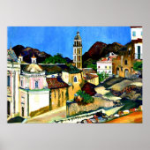 Kerk van Belgodere, Corsica Poster (Voorkant)