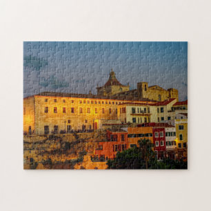 Kerk van Carmen bij de schemering - Mahon, Menorca Legpuzzel