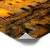 Kerk van Carmen bij de schemering - Mahon, Menorca Poster (Hoek)