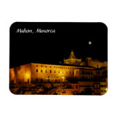 Kerk van Carmen 's nachts - Mahon, Menorca, Spanje Magneet (Horizontaal)