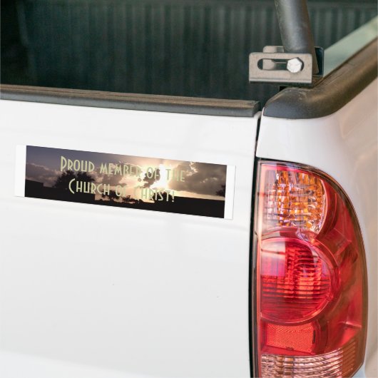 Kerk van Christus Bumpersticker (Op Truck)