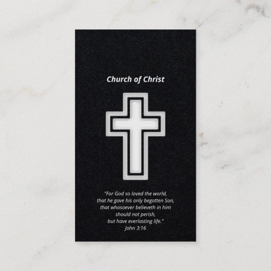Kerk van Christus | Prijs | Pastor Visitekaartje (Achterkant)