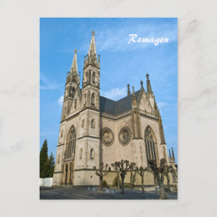 Kerk van de Apollinaris in Remagen, Duitsland Briefkaart