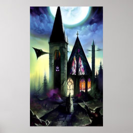 Kerk van de Dark Forest Fantasten Poster