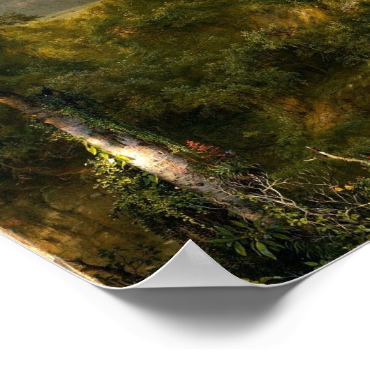 Kerk van de Frederic Edwin Heart van de Andes Poster (Hoek)