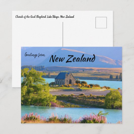 Kerk van de Goede Herder Nieuw-Zeeland Briefkaart (Voorkant / Achterkant)