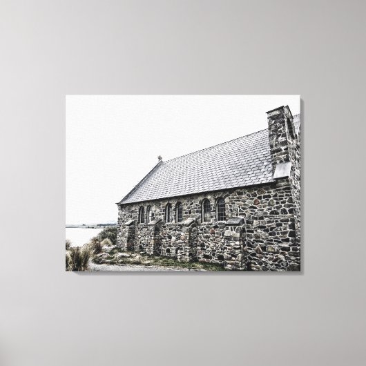 Kerk van de Goede Herder Nieuw-Zeeland Canvas Afdruk (Voorkant)