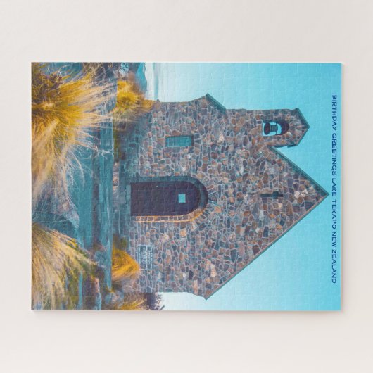Kerk van de Good Shepherd, het Tekapomeer. Legpuzzel (Horizontaal)