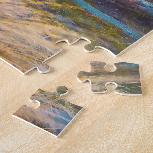 Kerk van de Good Shepherd, het Tekapomeer. Legpuzzel (Zijkant)