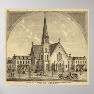 Kerk van de Heilige Heart East Liberty Poster