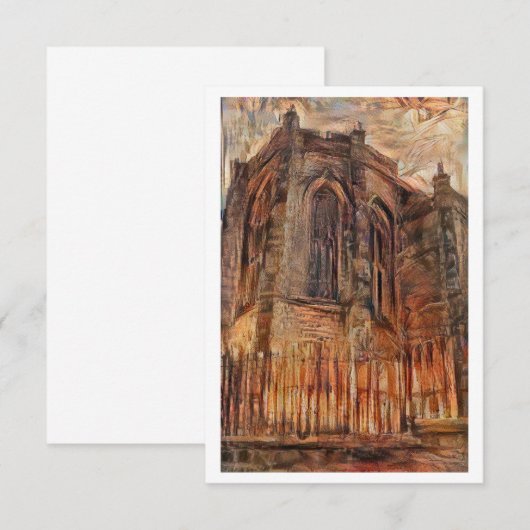 Kerk van de Heilige Rude, Stirling Notitiekaartje (Voorkant / Achterkant)