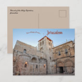 Kerk van de Heilige Sepulcher Jerusalem Briefkaart (Voorkant / Achterkant)