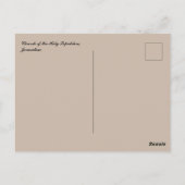 Kerk van de Heilige Sepulcher Jerusalem Briefkaart (Achterkant)