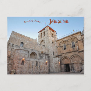Kerk van de Heilige Sepulcher Jerusalem Briefkaart