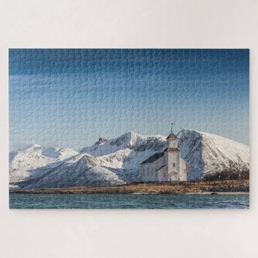 Kerk van de Noorse Lofoten Legpuzzel (Horizontaal)