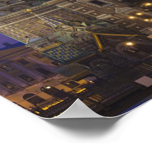 Kerk van de Savior van het gemorste bloed Poster (Hoek)