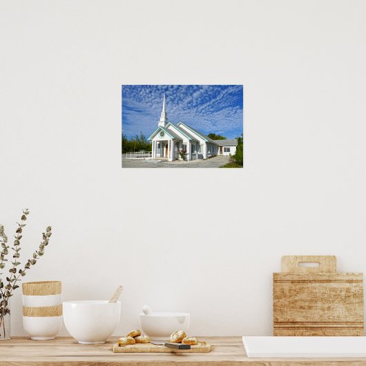 Kerk van de schatkist, de Bahama's Poster (Keuken)