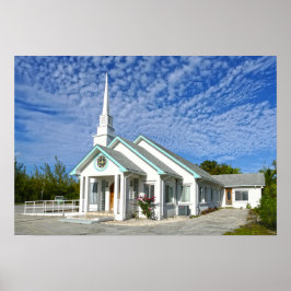 Kerk van de schatkist, de Bahama's Poster