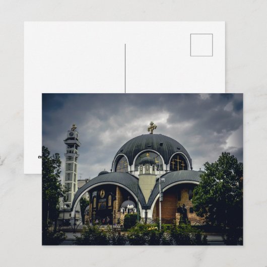 Kerk van de St. Clement van Ohrid, Skopje Briefkaart (Voorkant / Achterkant)