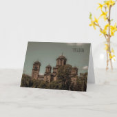 Kerk van de St. Mark in Belgrado Card Kaart (Gele Bloem)