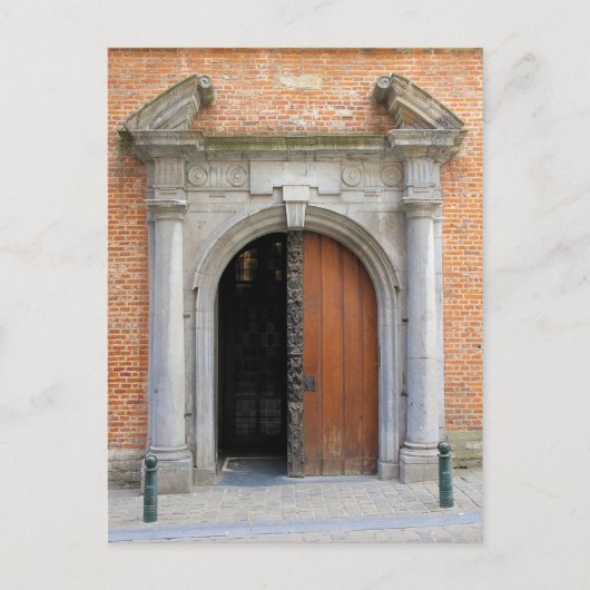 Kerk van de St Mary Magdalene - Brussel, België Briefkaart (Voorkant)