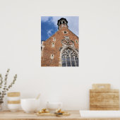 Kerk van de St Mary Magdalene - Brussel, België Poster (Keuken)
