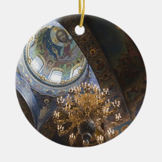 Kerk van de Verlosser op het Gestorte Bloed Keramisch Ornament (Voorkant)