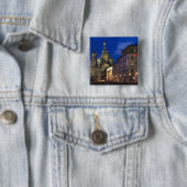 Kerk van de Verlosser op het Gestorte Bloed Vierkante Button 5,1 Cm (In situ)
