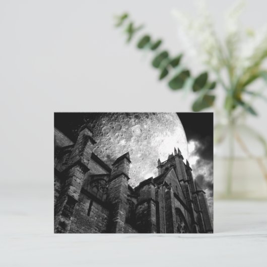 Kerk van de volle maan postkaart (Staand voorkant)