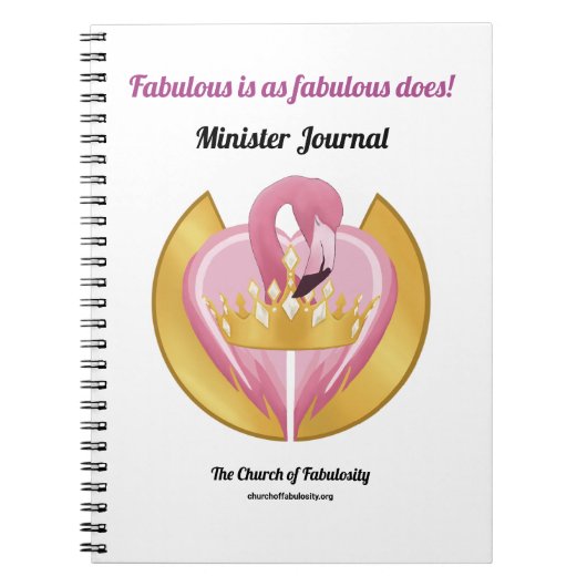 Kerk van Fabulosity Minister Journal Notitieboek (Voorkant)
