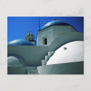 Kerk van het eiland Santorini Griekenland Briefkaart