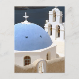 Kerk van het Grieks Briefkaart Santorini